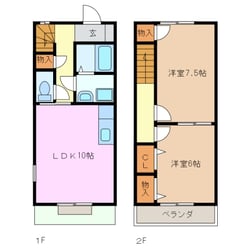 ミレニアム五月の物件間取画像